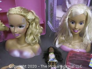 Group of Contemporary Toys.  Includes Barbies, Accessories, Etc