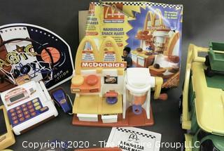 Group of Contemporary Toys.  Includes McDonald's Playset. 