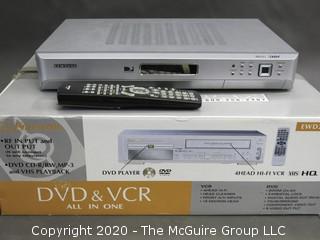 All in One Emerson DVD and VCR; plus Samsung Direct TV receiver