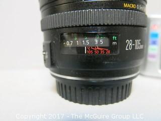 Canon zoom lens: 28-105mm