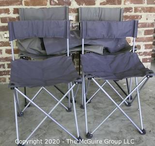 2 sets of (2) sport fold up chairs