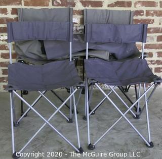 2 sets of (2) sport fold up chairs