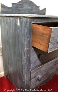 3 Drawer wooden dresser; 21"D x 30"W x 30"T