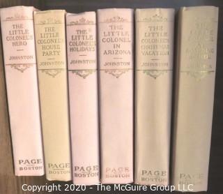 Set of 6 Hard Cover Books in The Little Colonel Series by Annie Fellows Johnston.  