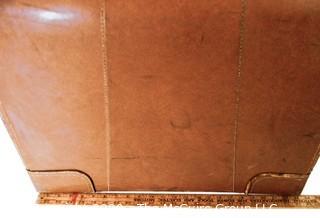 Vintage Leather Valise/ Suitcase; 16" x 24" 8"