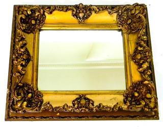 20 x 20" Acanthus Leaf Gilt Wall Mirror