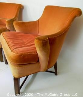 Pair of Upholstered Arm Chairs; 36"W x 32"T