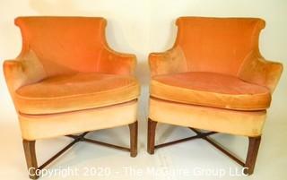 Pair of Upholstered Arm Chairs; 36"W x 32"T