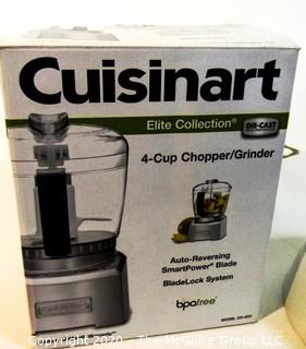 Collection of kitchenwares including Cuisinart Chopper/Grinder; Krups grinder and Finnish Bowl