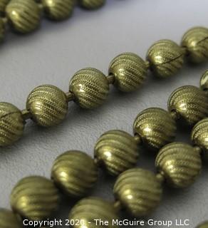 Brass Metal Bead Necklace