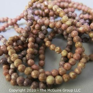 Pink Stone Bead Necklaces