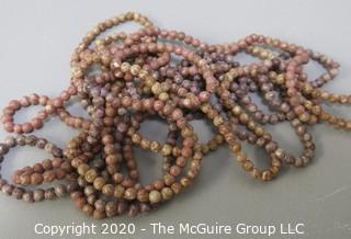 Pink Stone Bead Necklaces