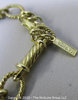 Gold Tone Necklace Made by Napier.