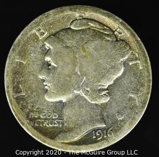 1916 Mercury Dime