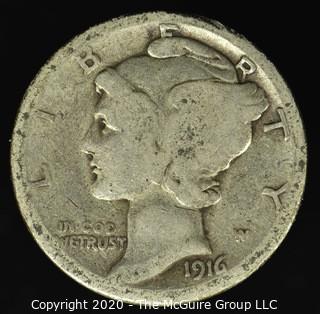 1916-S Mercury Dime