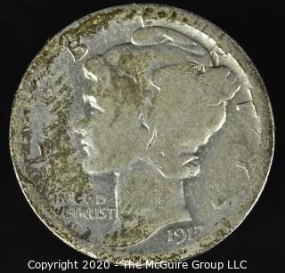 1917-S Mercury Dime