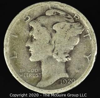 1920 Mercury Dime