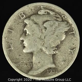 1931-S Mercury Dime