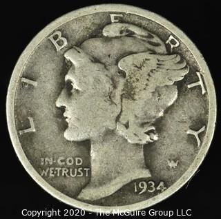 1934 Mercury Dime