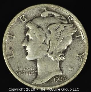 1936 Mercury Dime