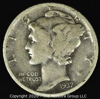 1937 Mercury Dime