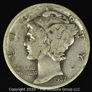 1937-S Mercury Dime