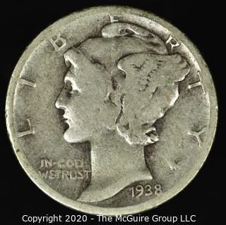 1938 Mercury Dime