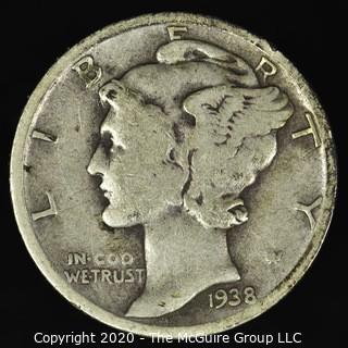 1938-D Mercury Dime