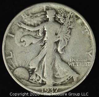 1937 Walking Liberty Half Dollar 