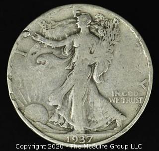 1937 Walking Liberty Half Dollar 