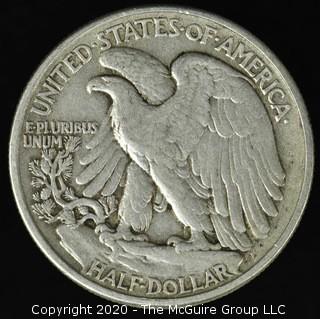 1937 Walking Liberty Half Dollar 