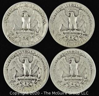 (4) 1944 Washington Quarters