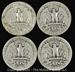 (4) 1943 Washington Quarters