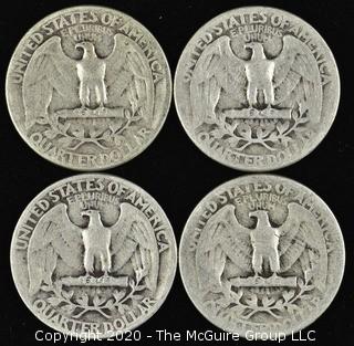 (4) 1943 Washington Quarters