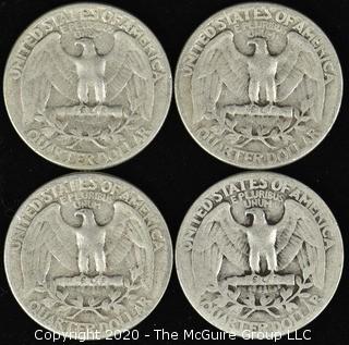 (4) 1944 Washington Quarters