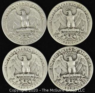 (4) 1943 Washington Quarters