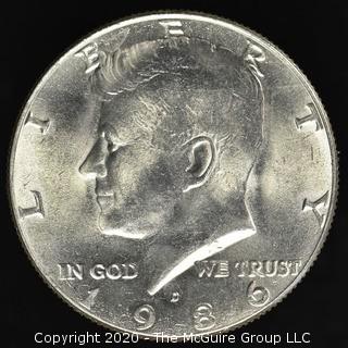 1986-D Kennedy Half Dollar