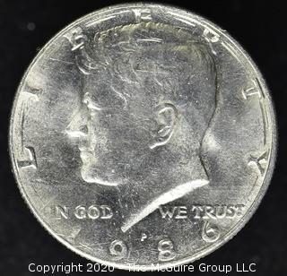 1986-P Kennedy Half Dollar