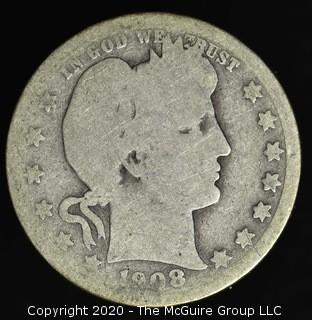 1908 Barber Quarter