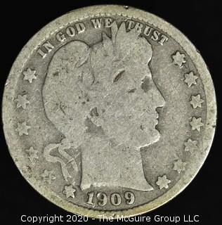 1909-D Barber Quarter