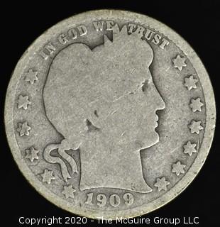 1909 Barber Quarter