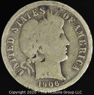 1906-O Barber Dime