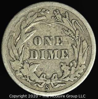 1912-S Barber Dime