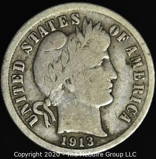 1913 Barber Dime