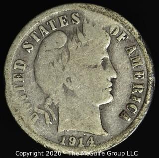 1914-S Barber Dime