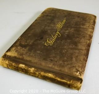 Antique Leather Bound Autograph Book with Signatures