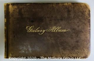 Antique Leather Bound Autograph Book with Signatures