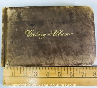 Antique Leather Bound Autograph Book with Signatures