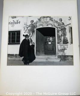 Black & White Photo - Bavarian Murals by Allayne Novak. Measures 16" x 20" and mounted on picture board.