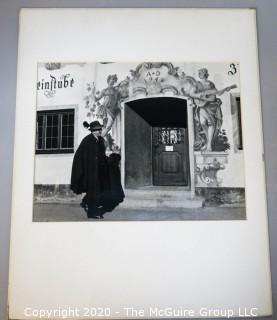 Black & White Photo - Bavarian Murals by Allayne Novak. Measures 16" x 20" and mounted on picture board.